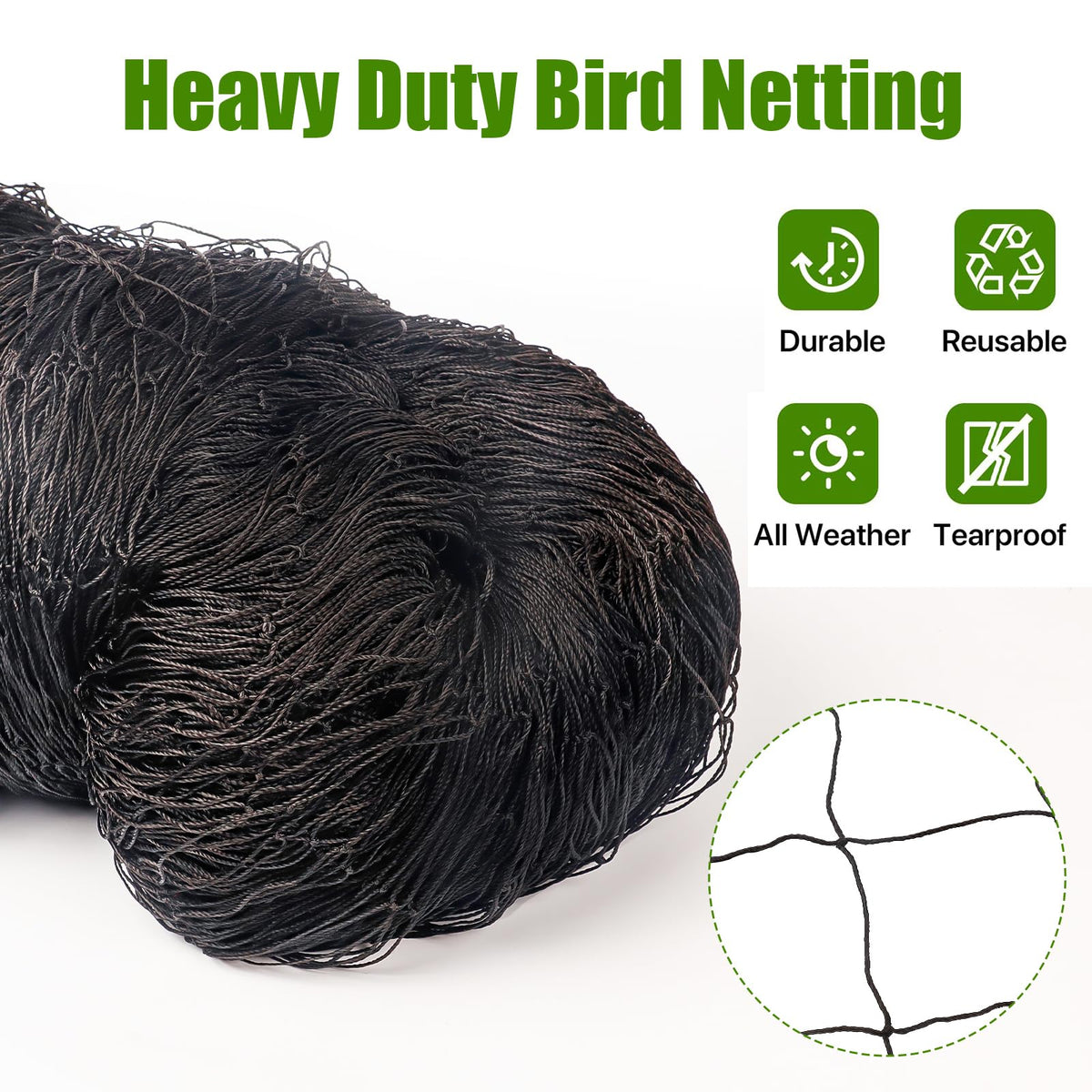 CITOOTY netting can be cut to fit irregular garden spaces.