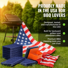 Citrusafe scrubber pad 3-pack for replaceable cleaning on grates.