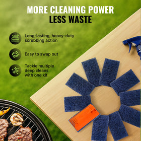 Citrusafe scrubber pad cleaning process enables pad reuse.