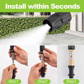 Ciunura heavy-duty chemical-resistant build delivers durability for outdoor cleaning tasks.