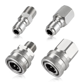 Ciunura pressure washer quick connect fittings ensemble for fast hose-to-nozzle swaps.
