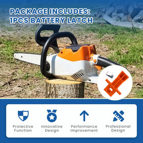 Ciuouient easy-install battery latch simplifies replacement during service.