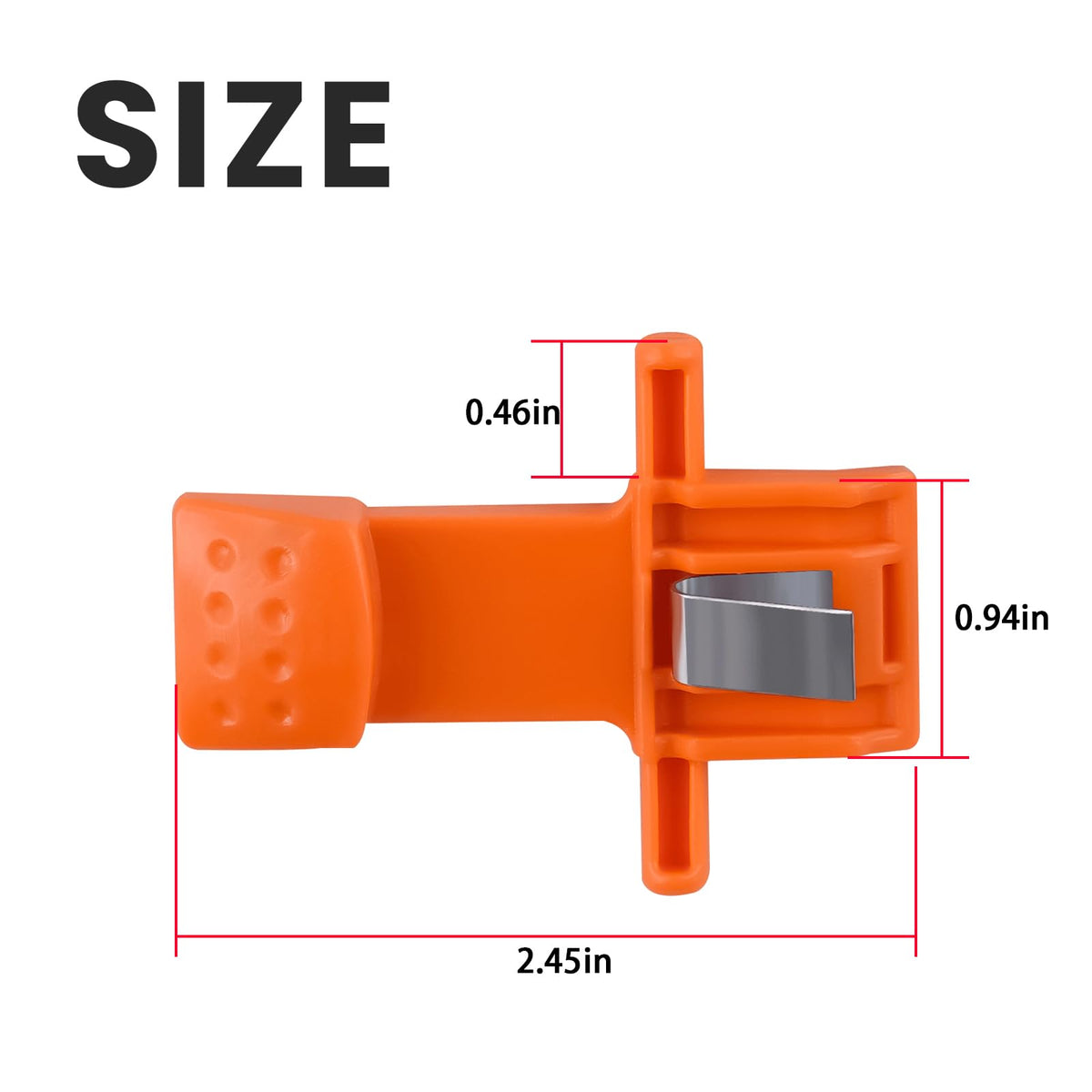 Ciuouient orange visibility latch enhances quick status checks.