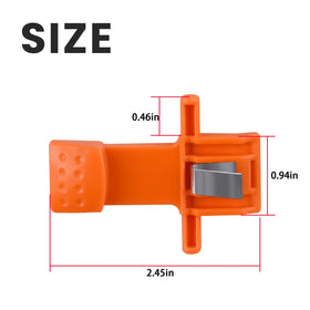 Ciuouient orange visibility latch enhances quick status checks.