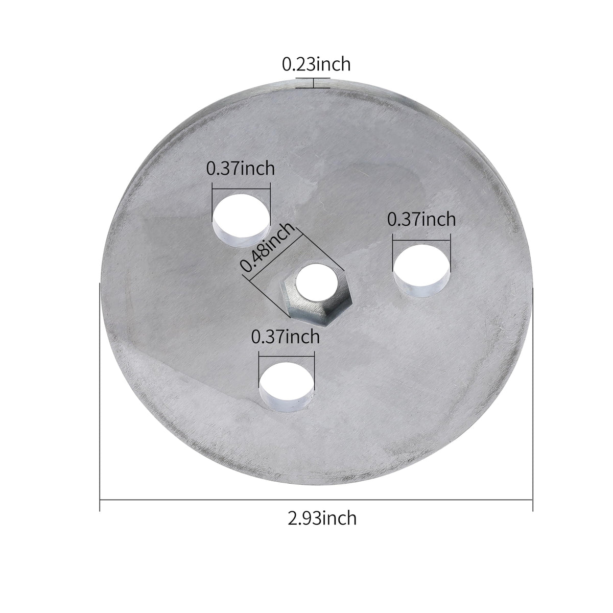 Ciweisah zinc anode plate with tie straps securing the skimmer basket