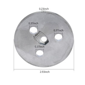 Ciweisah zinc anode plate with tie straps securing the skimmer basket