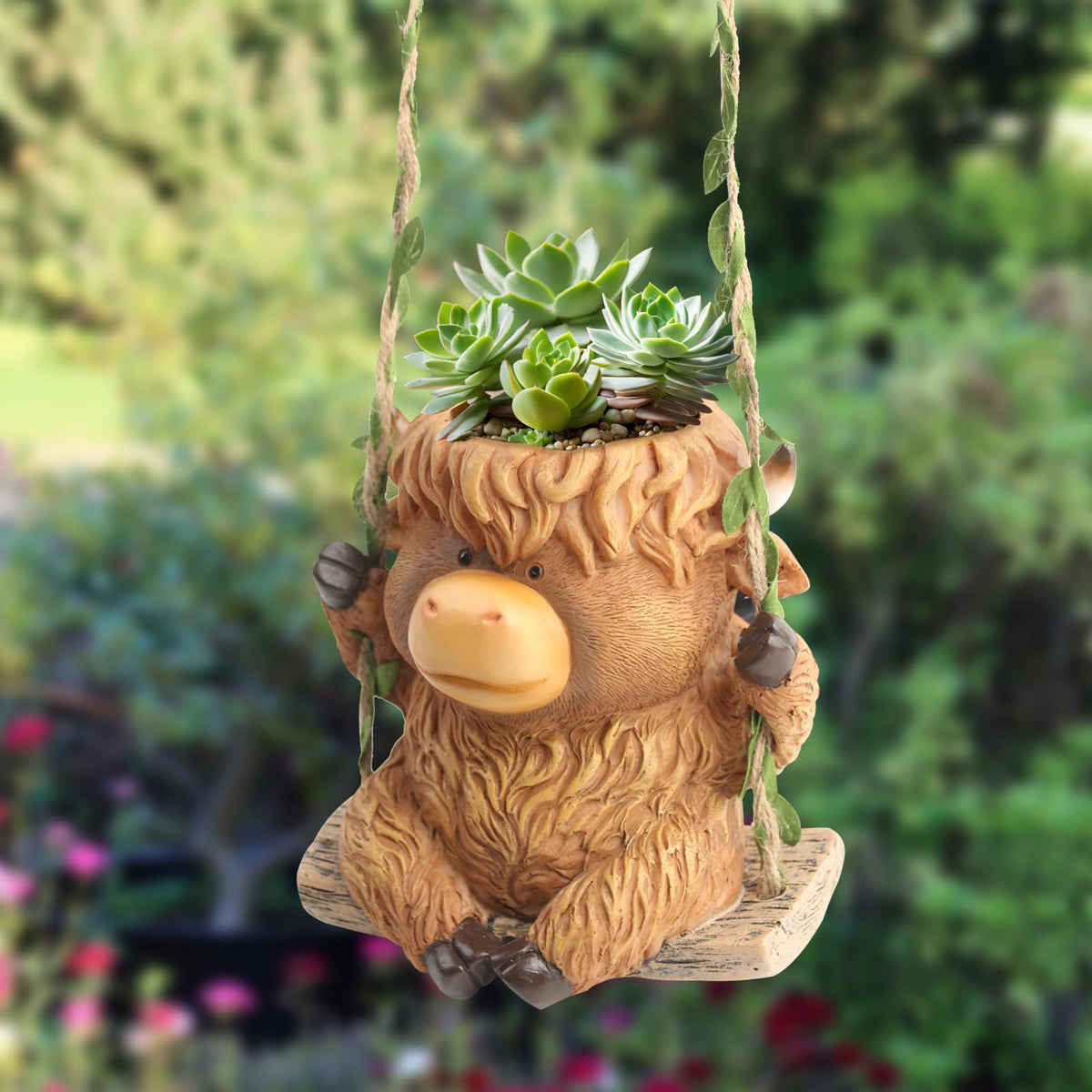 CIYSHO planter with drainage hole supports healthy indoor herbs.