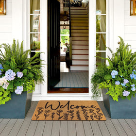 CiyvoLyeen 29.5 by 17 inch sizing fits entryways, doors, and foyers.