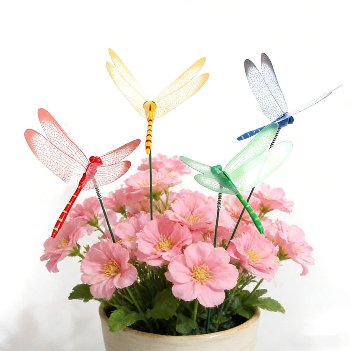CJFNDFA dragonfly garden stakes 3D sway captures breeze