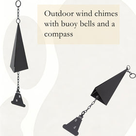 CJFNDFA garden decor wind chime with round hanging ring installs easily
