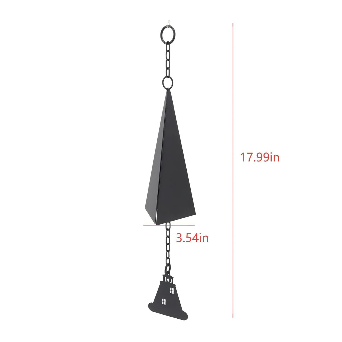 CJFNDFA three-tone triangle wind bell enhances garden soundscape