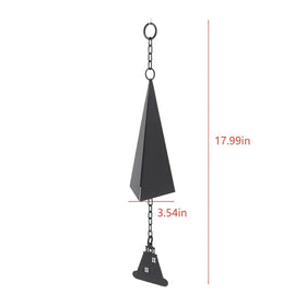 CJFNDFA three-tone triangle wind bell enhances garden soundscape