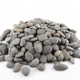 CJGQ 18pounds river rocks 1inch grey smooth surface for durable garden accents.