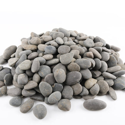 CJGQ 18pounds river rocks 1inch grey smooth surface for durable garden accents.