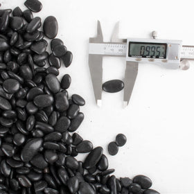 CJGQ black pebbles fit terrariums and fish tanks