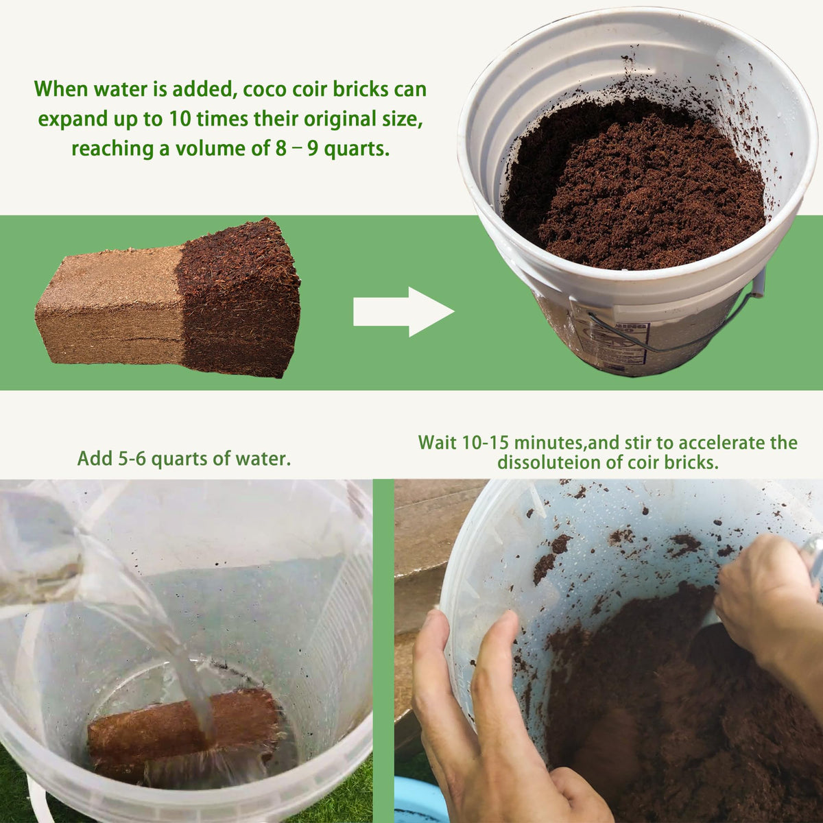 CJGQ coco coir low EC and balanced pH support plant-friendly conditions