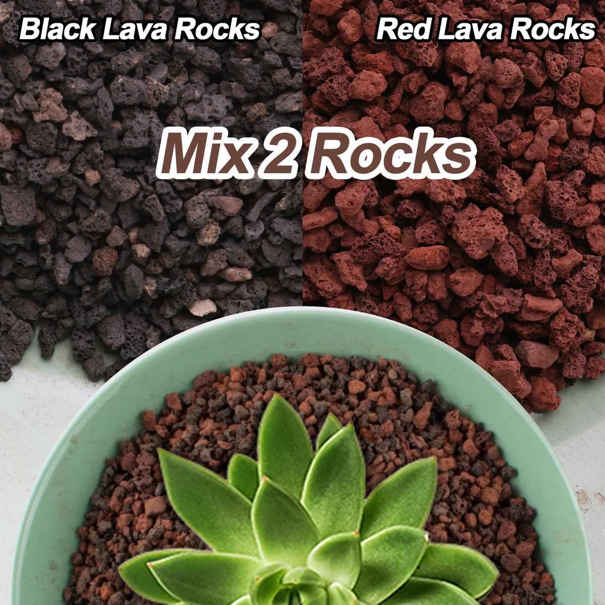 CJGQ lava rocks provide a porous surface to aid drainage and moisture management