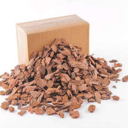 CJGQ orchid bark 3qt mulch surrounding pots enhances orchid rooting health