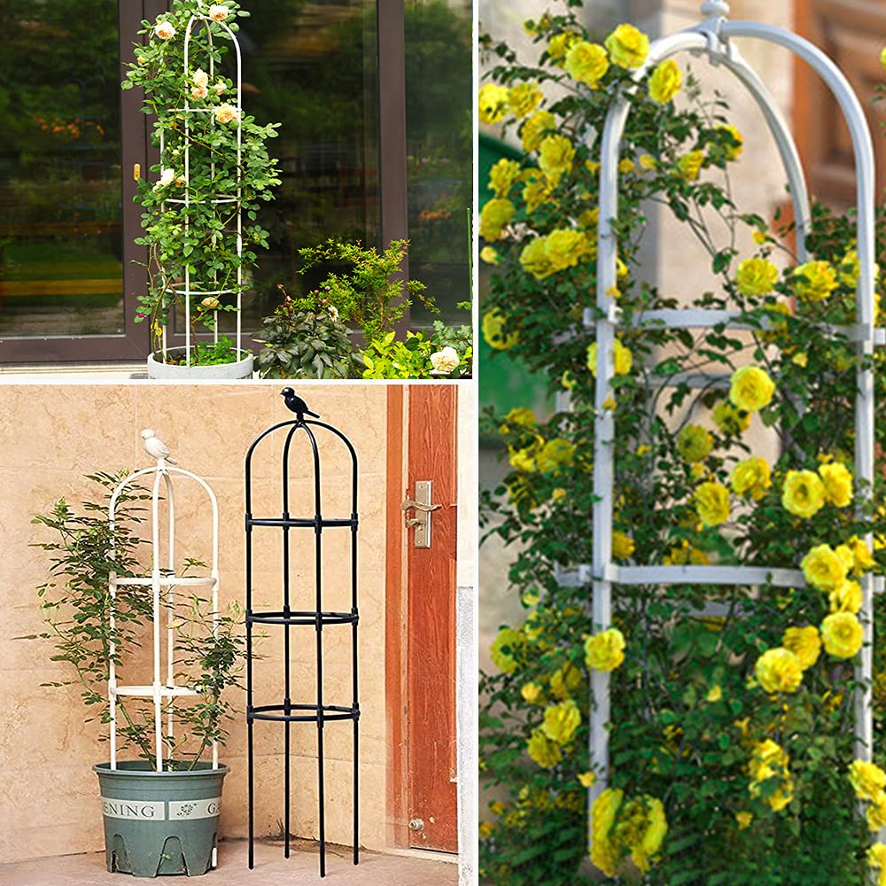 CJGQ easy-assembly obelisk, no tools required for quick garden setup