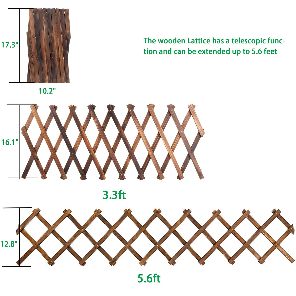 CJGQ wooden trellis doubles as garden fence and plant support