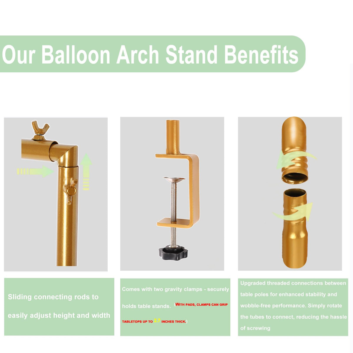 CJMYHOME clamp system keeps decor secure without surface damage