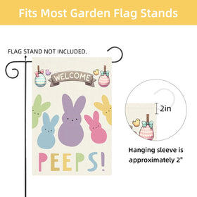 CJYGEGE Easter flag transforms porches into a welcoming spring display.