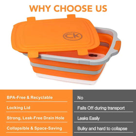 CK GOLD non-slip base keeps the tub steady on any surface