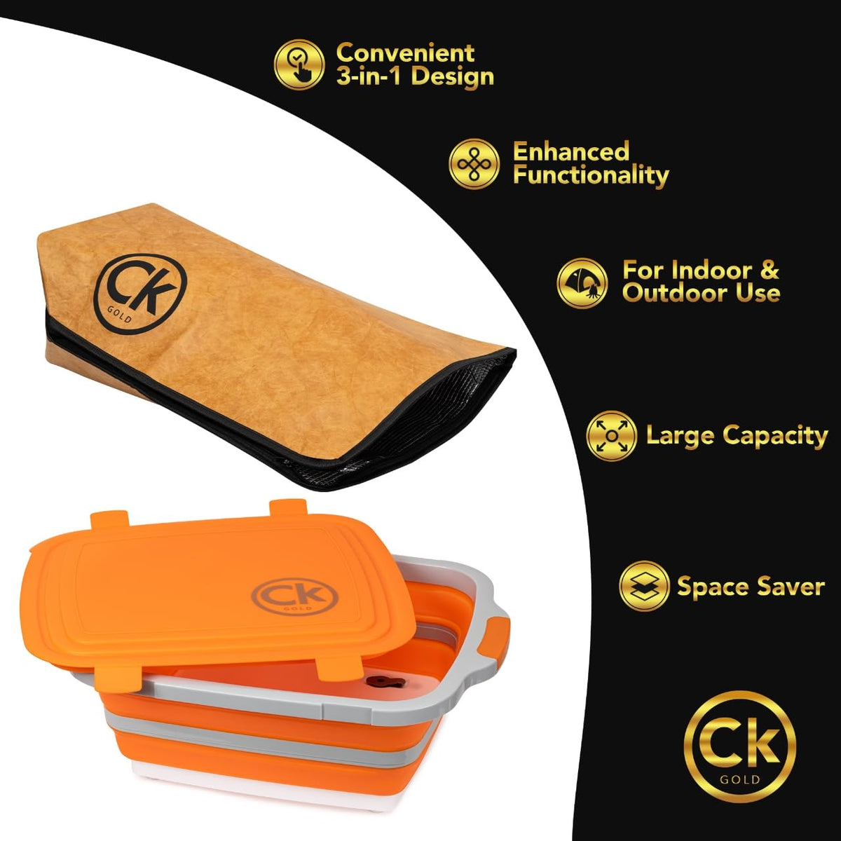 CK GOLD orange color boosts visibility during outdoor cooking