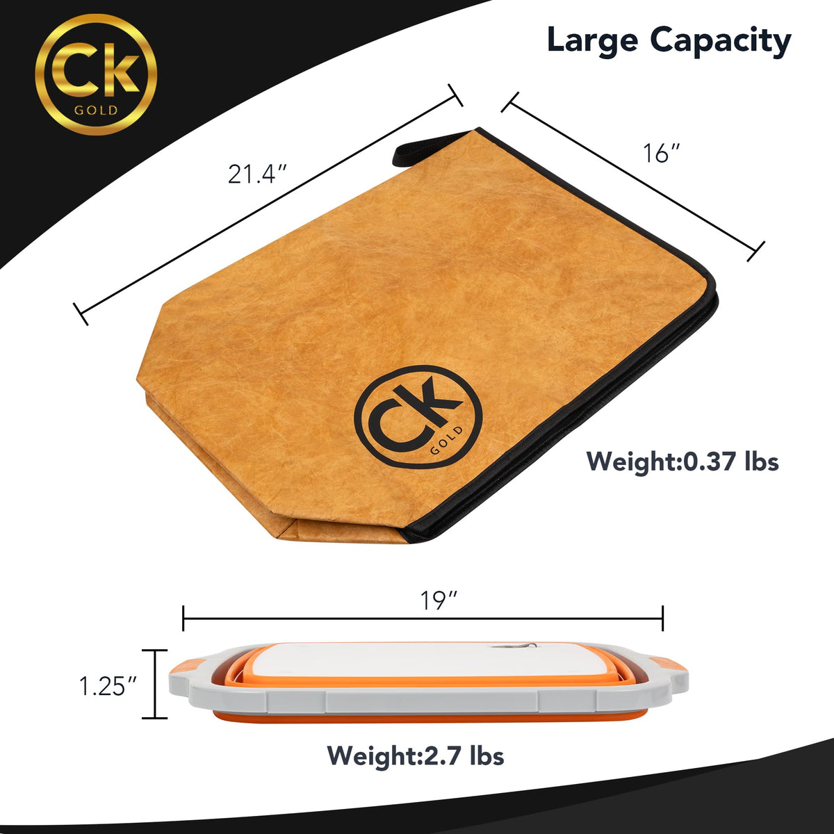 CK GOLD strong drain hole prevents leaks while washing and marinating