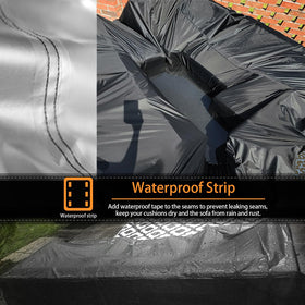 CKCLUU heavy-duty 420D oxford fabric blocks moisture for year-round protection.