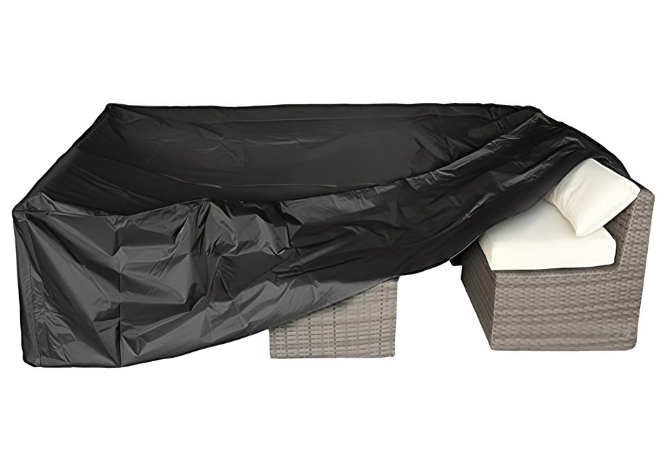 CKCLUU patio cover 111-inch length protects outdoor furniture from rain and dust.