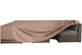 CKCLUU patio cover waterproof protecting outdoor furniture from rain and UV exposure.