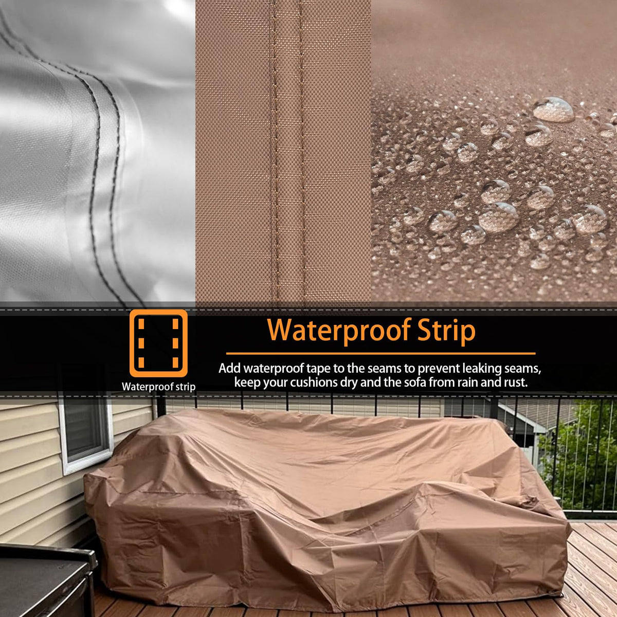 CKCLUU windproof straps secure the cover on breezy days.