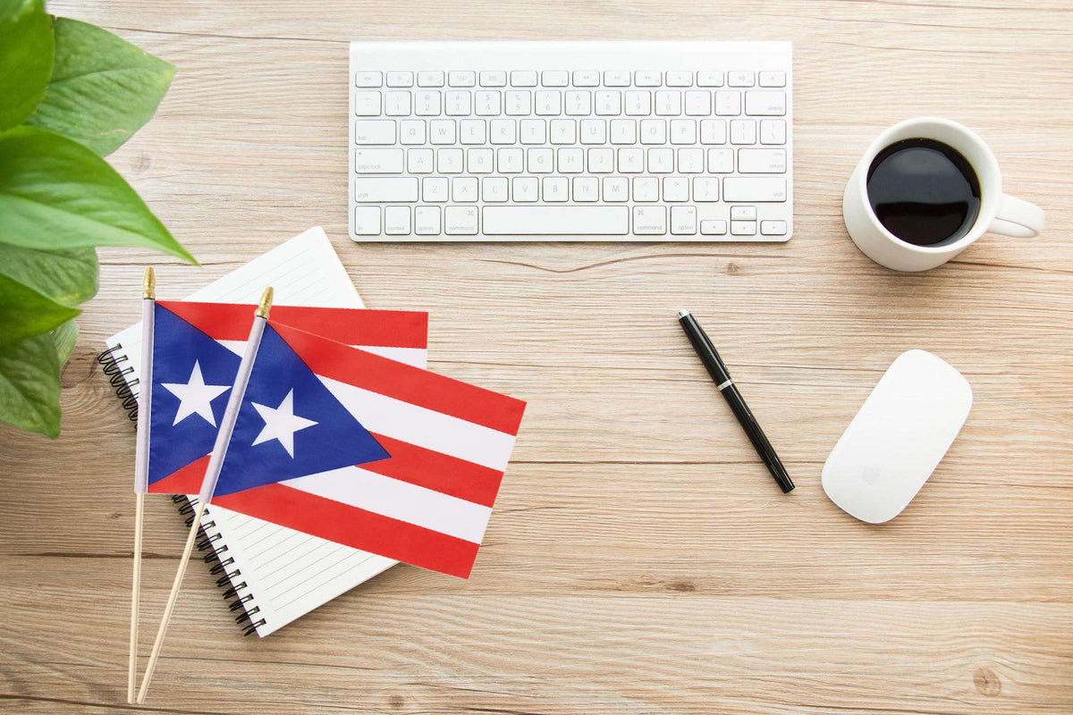 Ckexin durable polyester Puerto Rico flag, rainproof and UV resistant for outdoor use.