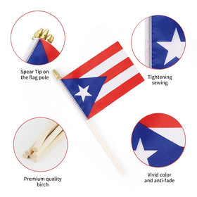 Ckexin flag stick assembly example for quick setup at venues.