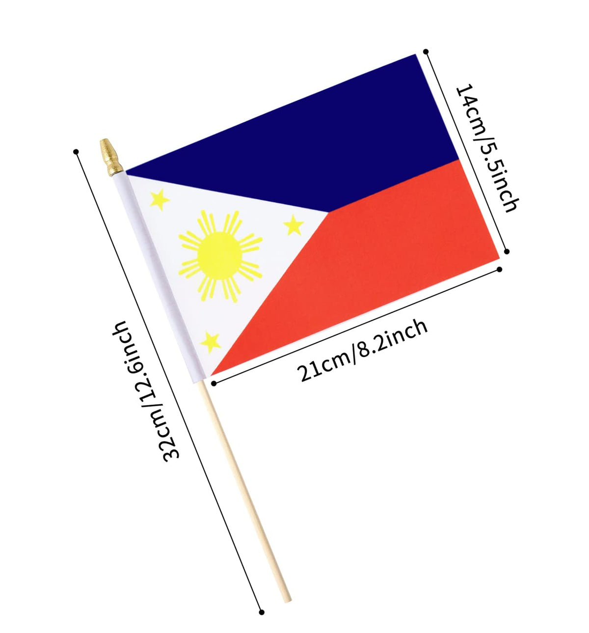 Ckexin flag sticks show easy assembly for stable displays.
