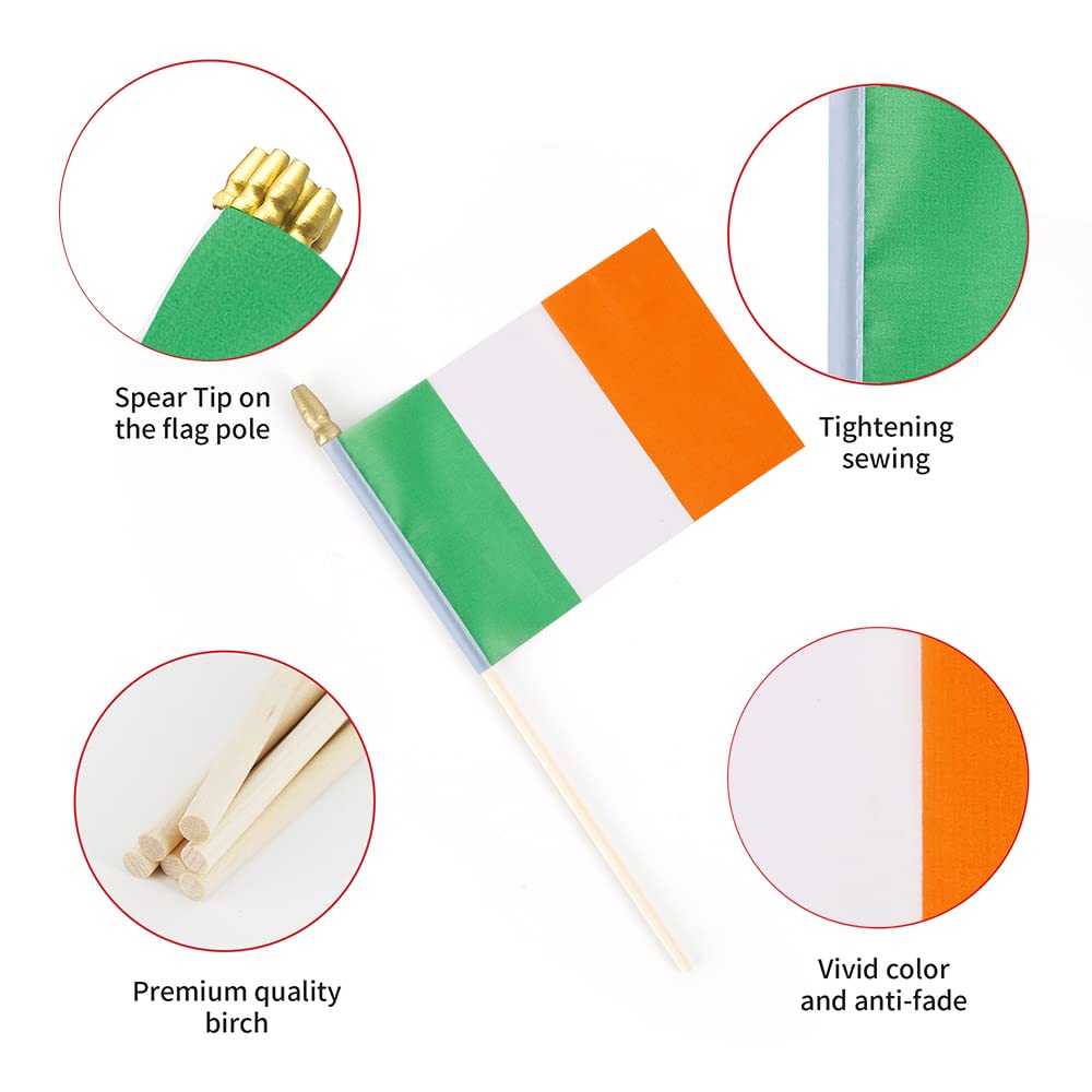 Ckexin Ireland flag 25-pack, reusable for events.