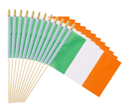Ckexin Ireland flag handheld 5x8 inch for events.