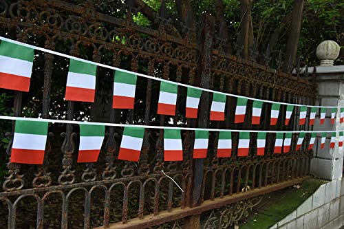 Ckexin Italy flags durable material keeps shape and color throughout celebrations