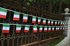 Ckexin Italy flags durable material keeps shape and color throughout celebrations