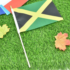 Ckexin Jamaica flag edge detail highlights antique spear tip.
