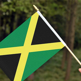 Ckexin Jamaica flag 25-pack on sticks for celebrations.