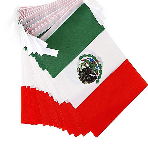 Ckexin Mexico flag banner adds colorful ambiance to celebrations.
