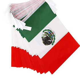 Ckexin Mexico flag banner adds colorful ambiance to celebrations.