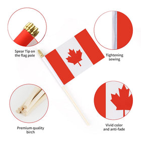 Ckexin flag and pole are separated for simple DIY assembly.