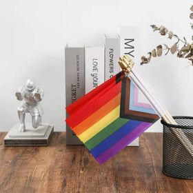 CKexin Pride flags on sturdy sticks for yard decor and festive Pride celebrations.