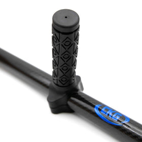 CKG back saver grip enhances control in wet sand and shallow water.