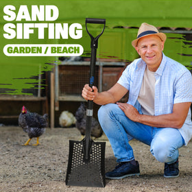CKG Carbon Sand Sifter Shovel for aquarium care sand screening and debris removal.