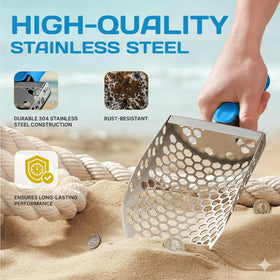 CKG detecting shovel on the beach aids swift treasure recovery