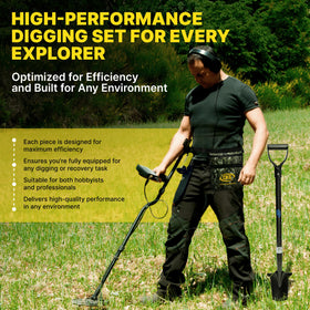 CKG lightweight carbon handle digger with comfortable grip for long sessions